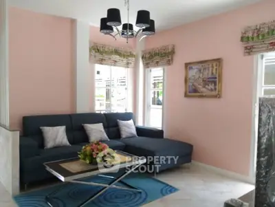 Charming living room with stylish decor and cozy seating area