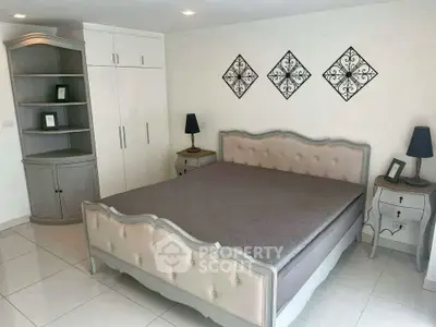 Elegant bedroom with stylish furniture and modern decor