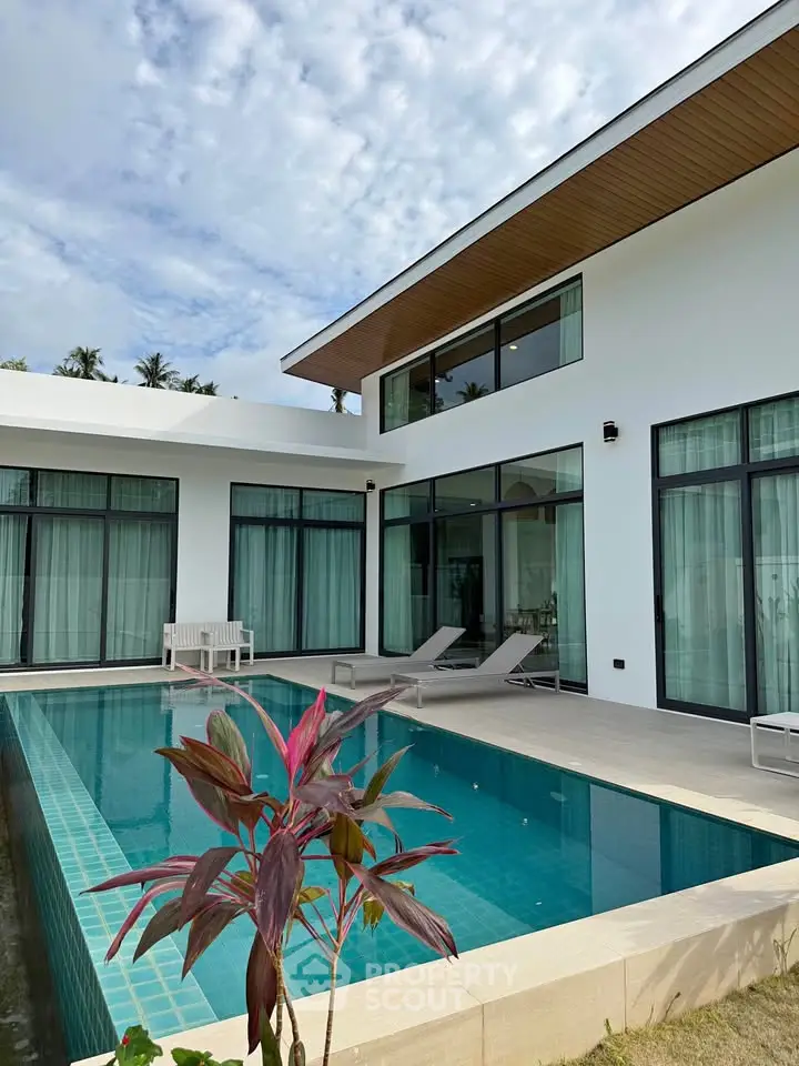 Luxurious modern villa with private pool and elegant architecture, perfect for serene living.