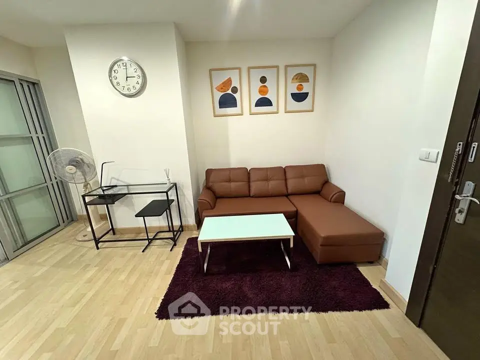 Modern living room with stylish decor and comfortable seating