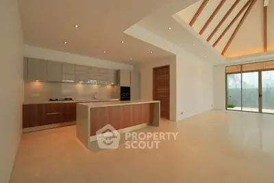 Spacious modern kitchen with open layout and elegant design