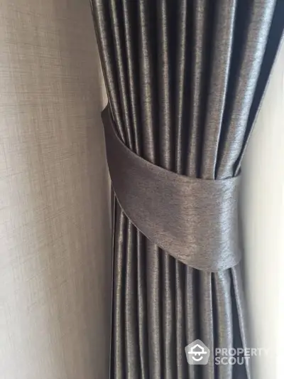 Elegant curtain detail in modern interior design