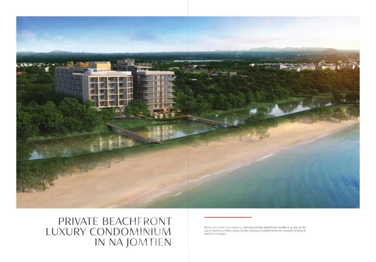 Stunning beachfront luxury condominium with breathtaking ocean views in Na Jomtien.