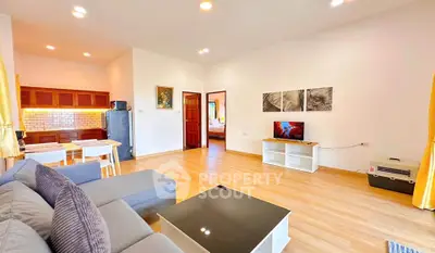 Spacious modern living room with open layout and stylish decor