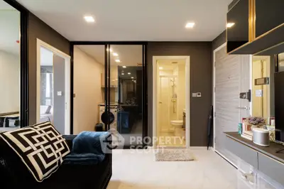 Modern apartment interior with stylish decor and open layout