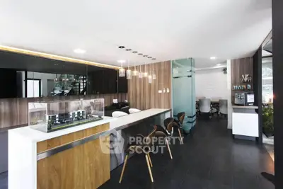 Modern office space with sleek design and stylish furniture