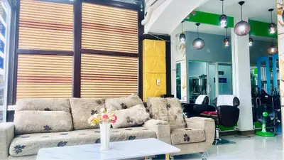Stylish living room with modern decor and comfortable seating in a bright, inviting space.