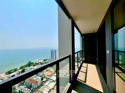 Stunning high-rise balcony with panoramic ocean view