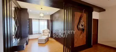 Elegant living room with modern decor and natural light