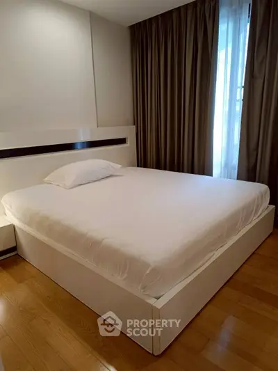 Cozy bedroom with modern design and natural light