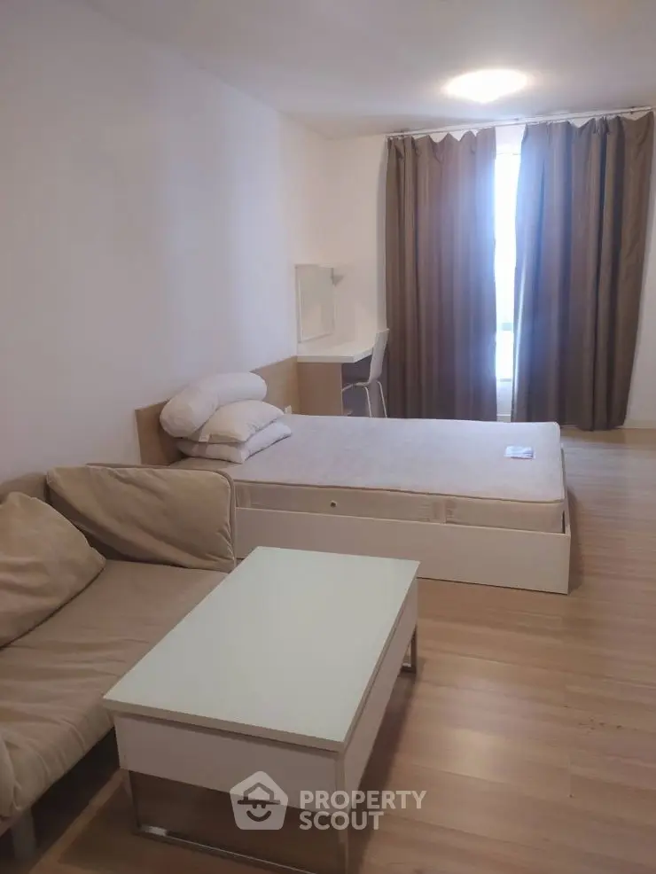 Cozy bedroom with two beds and modern decor