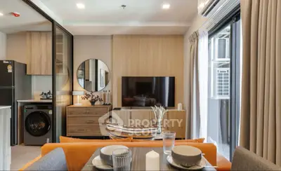 Stylish modern living room with cozy seating and elegant decor