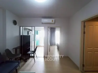 Modern apartment interior with open layout and stylish furniture