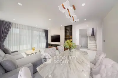 Luxurious living room with elegant decor and modern furnishings