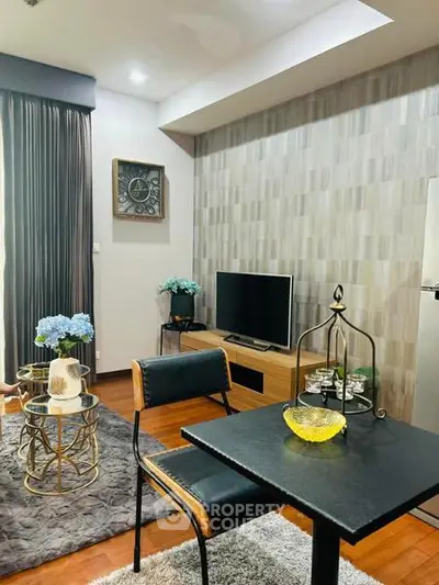 Stylish modern living room with elegant decor and natural light