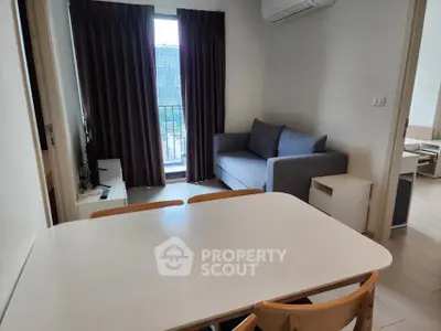 Cozy living room with modern furniture and natural light