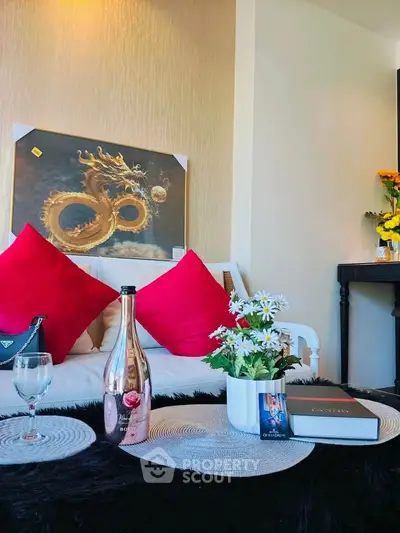 Chic living room with stylish decor and elegant furnishings