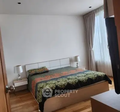 Cozy bedroom with elegant decor and natural light