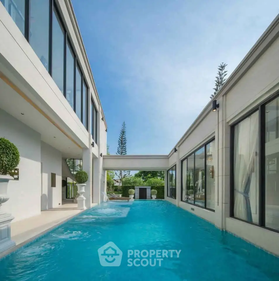 Luxurious modern villa with stunning private pool and elegant architecture.
