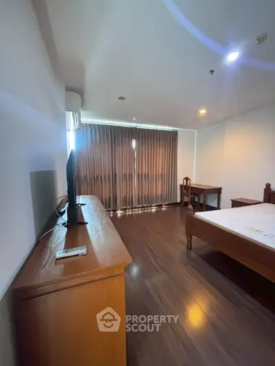 Modern bedroom with sleek design and stylish decor