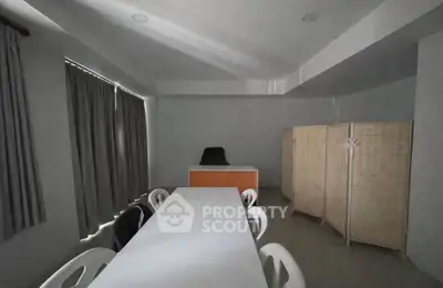 Spacious office meeting room with modern design and ample natural light.