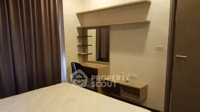Modern bedroom with stylish furniture and elegant decor