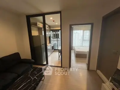 Modern apartment interior with open layout and stylish furnishings