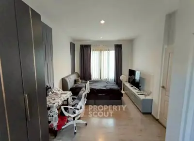 Cozy bedroom with modern furniture and natural light