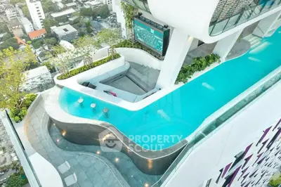 Luxurious rooftop pool with stunning city views and modern design.