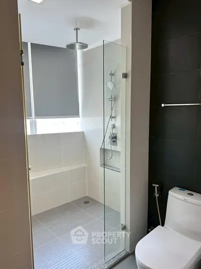 Modern bathroom with sleek shower and contemporary design