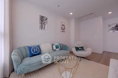 Stylish modern living room with elegant furniture and chic decor