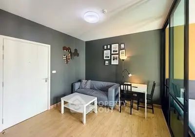 Modern living room with stylish decor and natural light