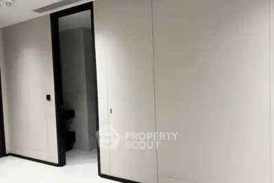 Modern minimalist interior with sleek design and neutral tones
