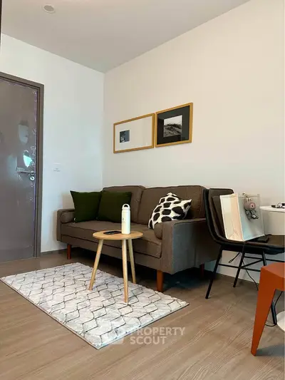 Cozy living room with modern decor and stylish furniture