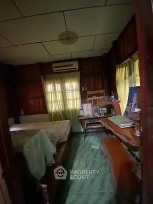 Cozy bedroom with vintage decor and natural light