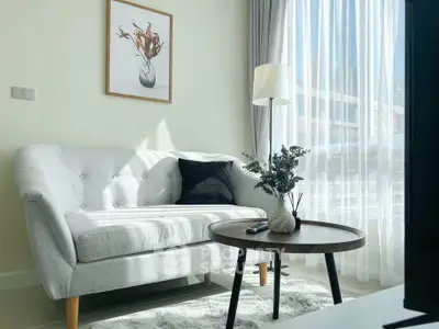 Bright and cozy living room with modern decor and natural light