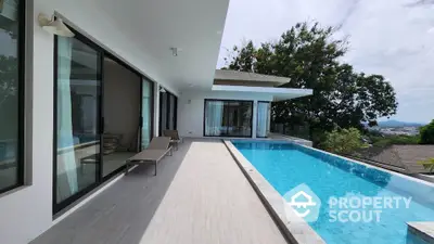 Luxurious modern villa with private pool and stunning view