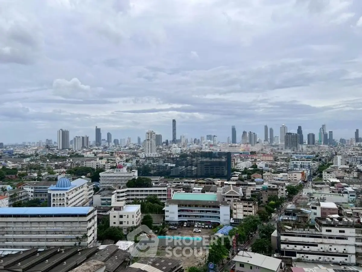 Stunning cityscape view showcasing a vibrant urban skyline with diverse architecture and expansive city layout.