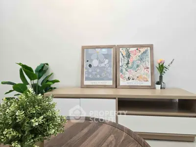 Modern interior with stylish decor and wooden furniture, perfect for a cozy living space.