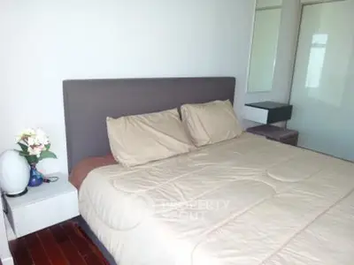 Cozy bedroom with modern decor and natural light