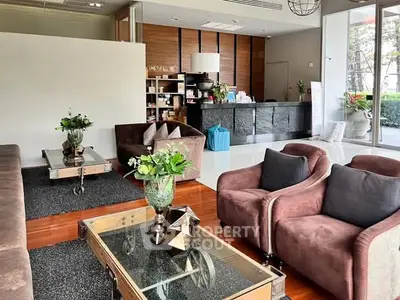 Stylish modern living room with elegant furniture and decor