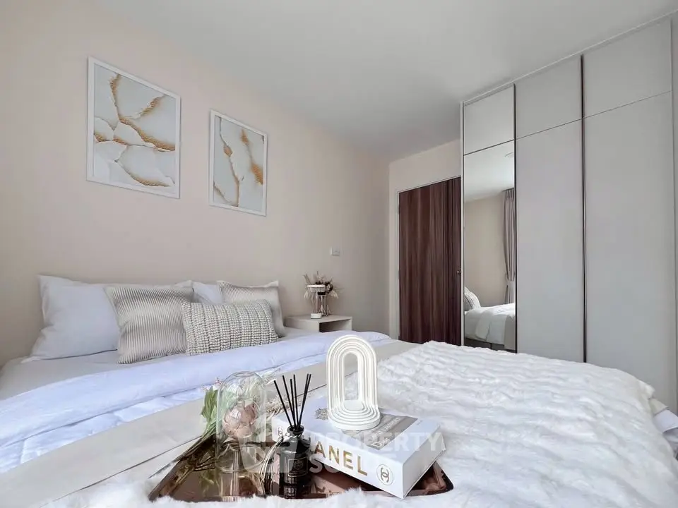 Luxurious bedroom with elegant decor and modern furnishings