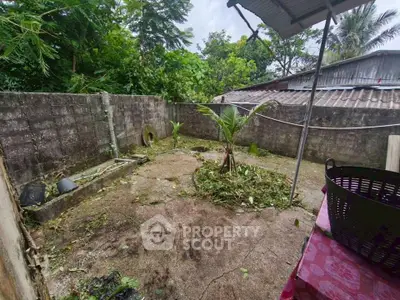 Spacious backyard with potential for landscaping and outdoor activities.