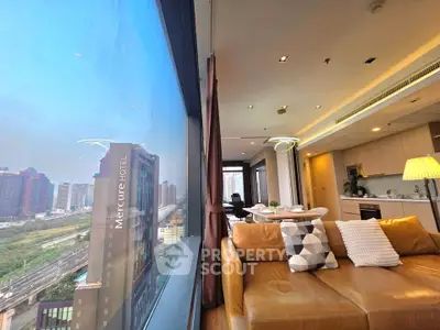 Luxurious apartment with stunning city view and modern interior design