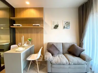 Cozy modern living room with stylish decor and natural light