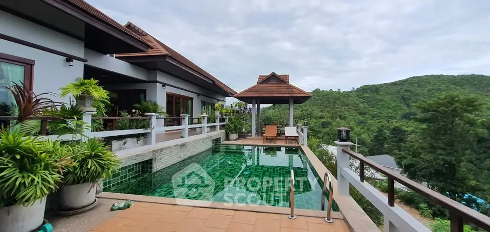 Luxurious villa with private pool and stunning mountain views, perfect for serene living.