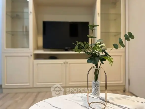 Stylish living room with modern TV unit and elegant decor