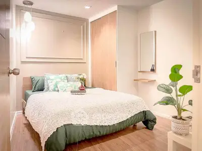 Cozy and stylish bedroom with modern decor and natural light