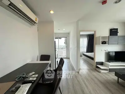 Modern apartment interior with open layout and stylish furnishings