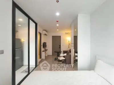 Modern studio apartment with open layout and stylish decor
